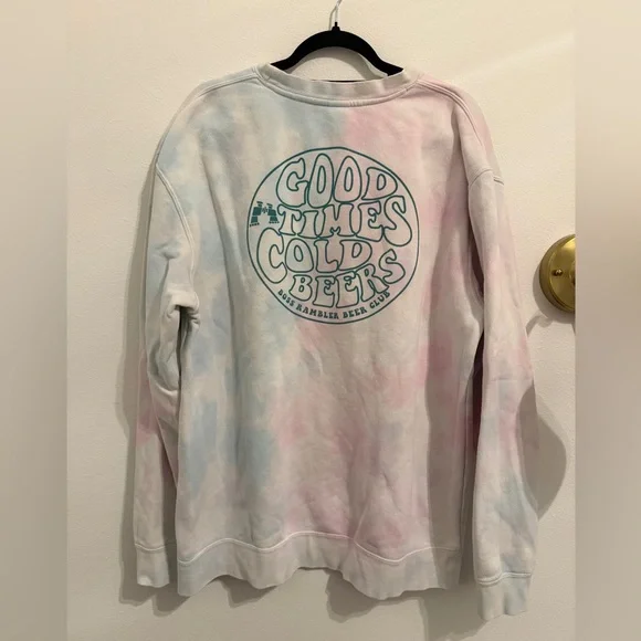 Tie-Dye Sweatshirt Crew with Local PNW Brewery - Picture 2 of 4